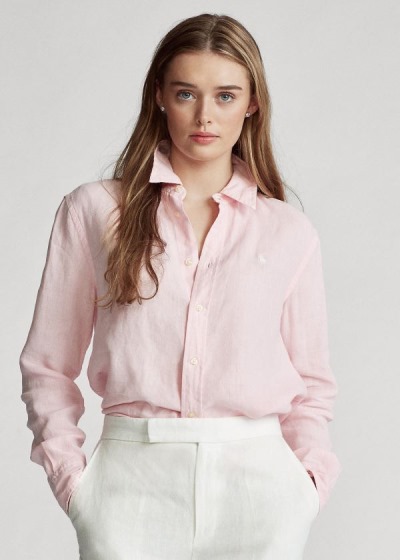 Women's Polo Ralph Lauren Linen Shirts | 075634JOW